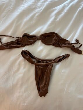 Sommer Swim Espresso Brown Two-Piece Bikini Set